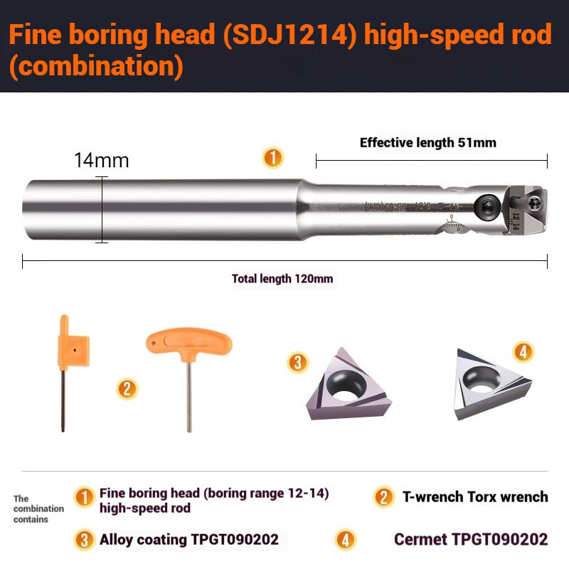 1070-SDJ Fine Boring Tools Fine Boring Heads Adjustable BT40 Fine Boring Tools Set Machining Center Small Bore Fine Boring Tools Shandong Denso Pricision Tools Co.,Ltd.